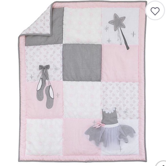 Nojo Other - Nojo Ballerina Crib Bedding Quilt and bed Skirt